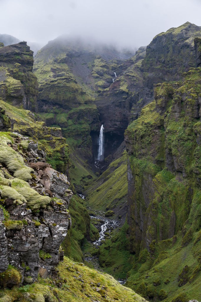 Central part of the Múlagljúfur Canyon