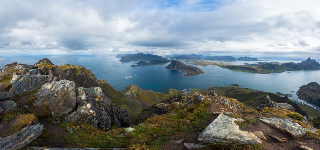 Panoramic View from the top of Stornappstinden