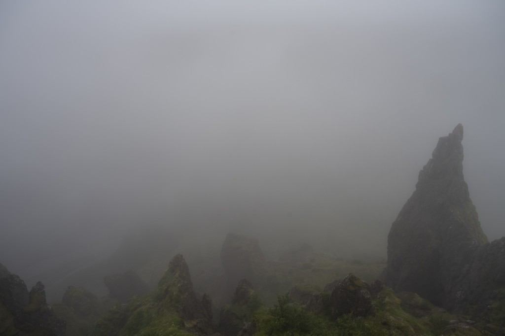 The Valahnúkur hike in Thórsmörk in the fog