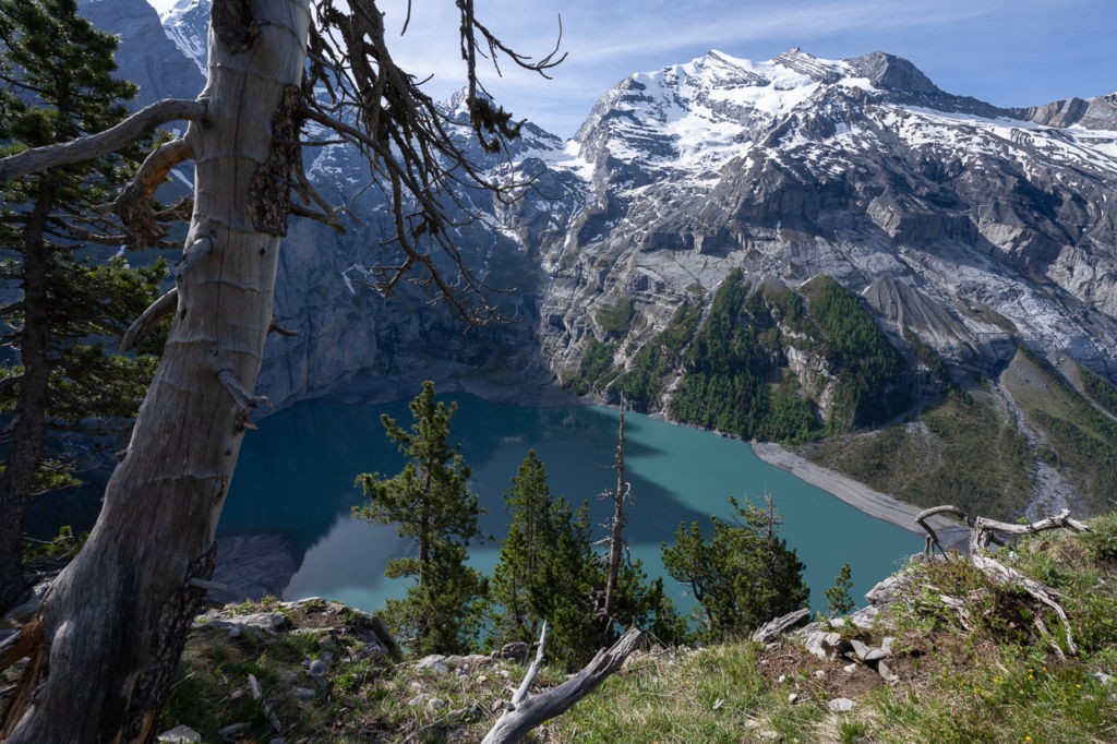View of Oeschinensee from the upper part of the trail