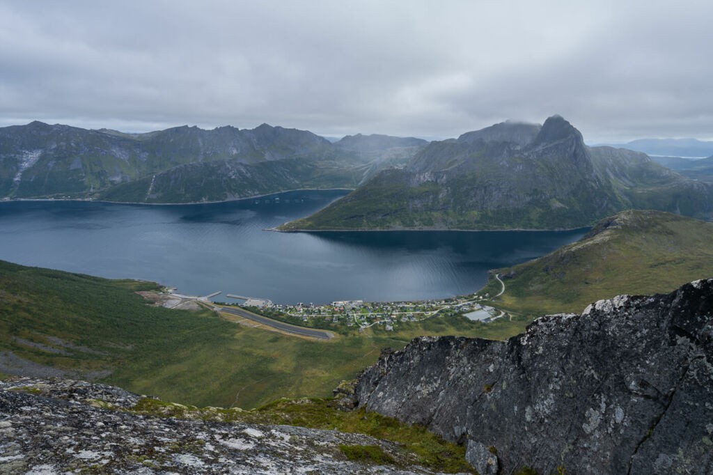 Fjordgård from the top of Segla