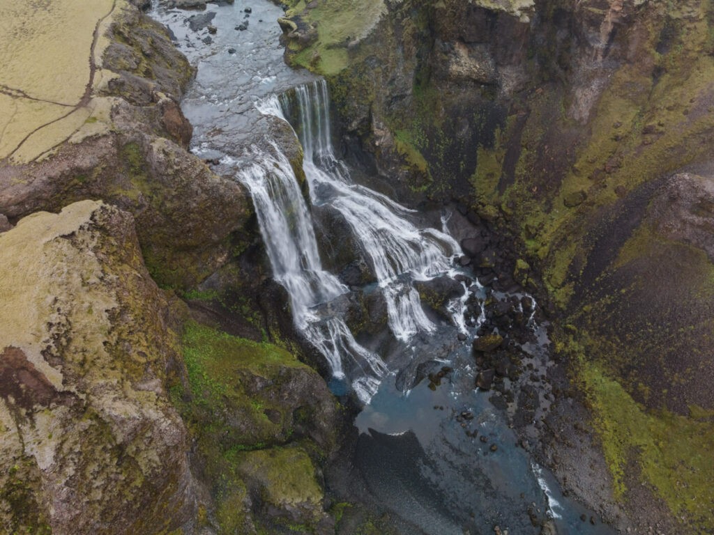 Drone photo if an Icelandic landscape