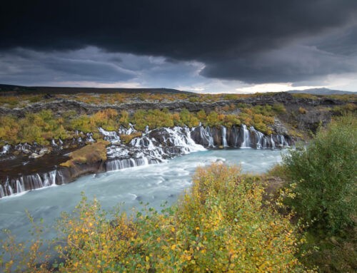 Hraunfossar and Barnafoss Waterfalls