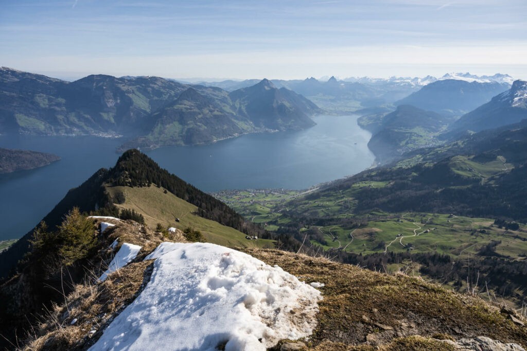 View of Lake Lucerne from the Summit of the Buochserhorn