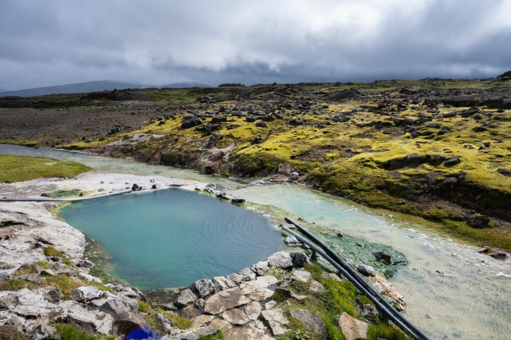 Hoot pool in Hveravellir in the highlands of Iceland