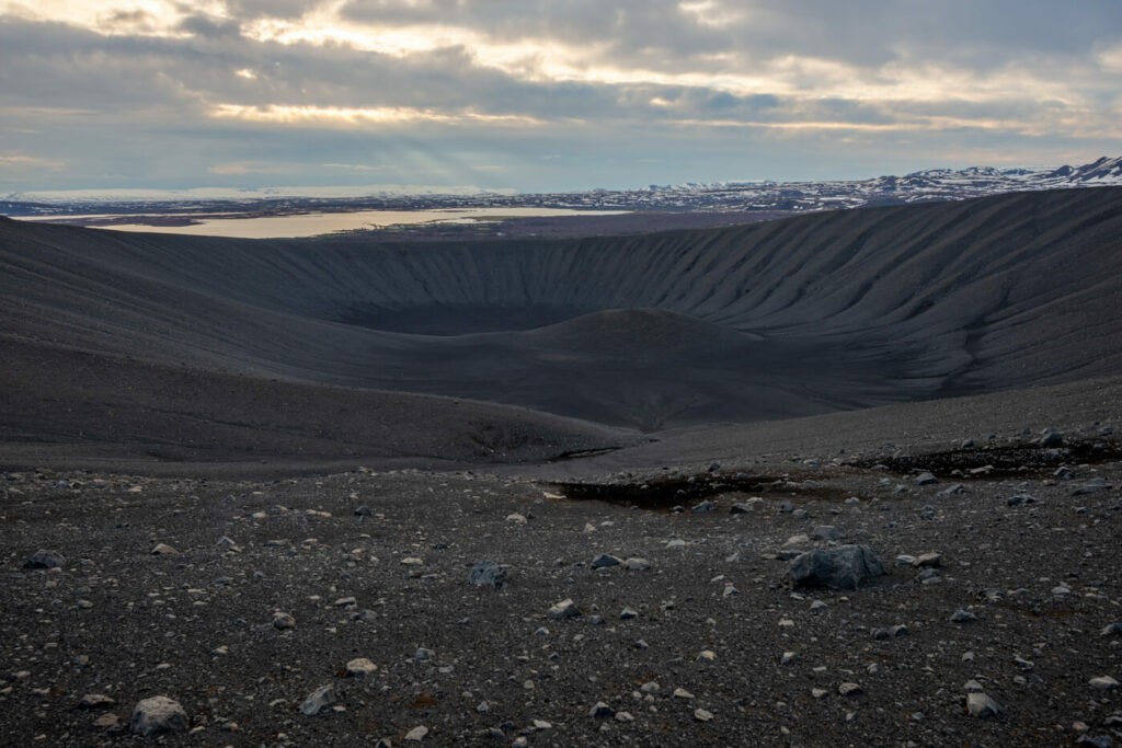 Hverfjall Crater trail hike