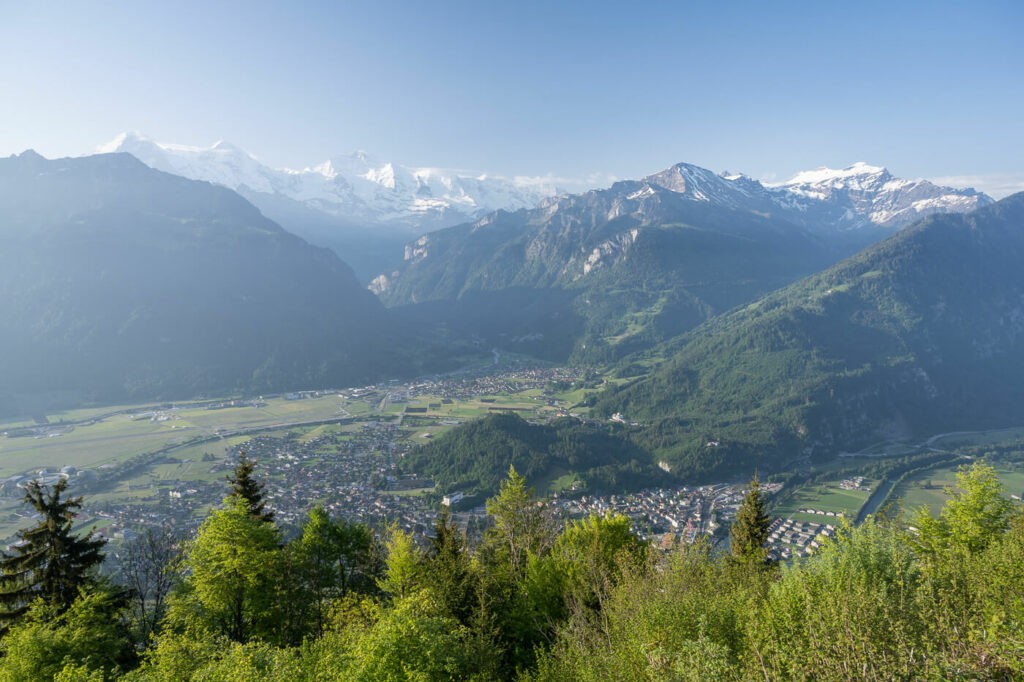 Panoramic View from the harder Kulm in the early morning