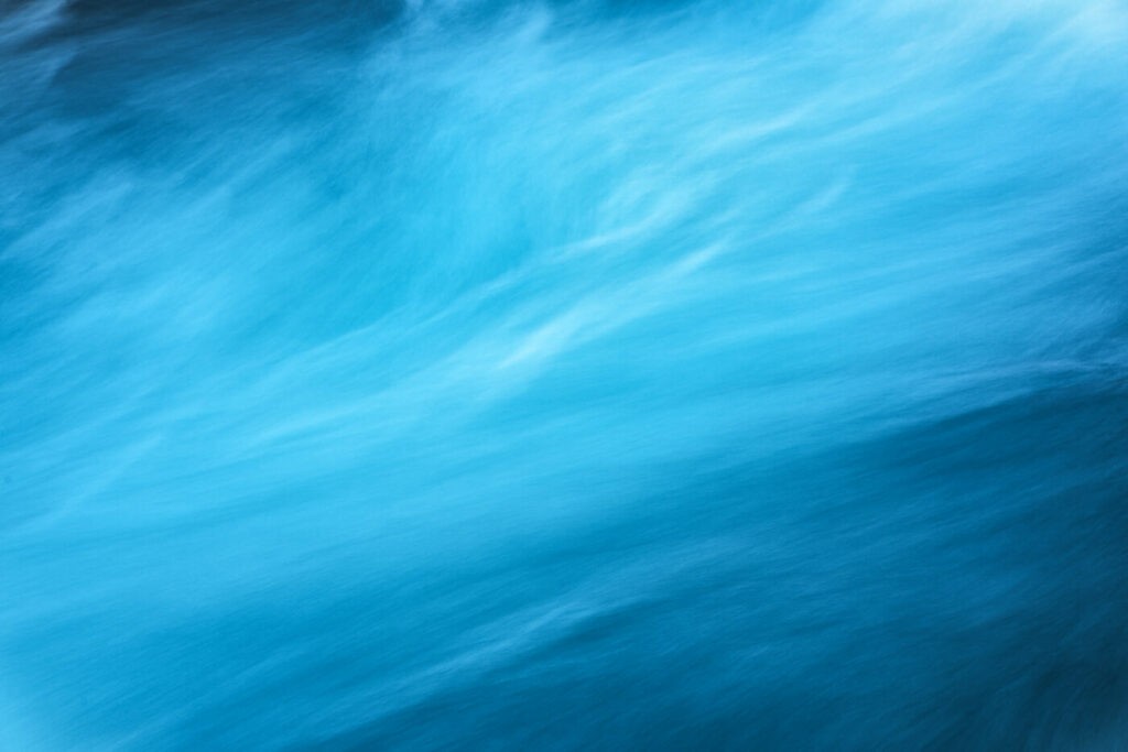 Abstract photo of blue waters.