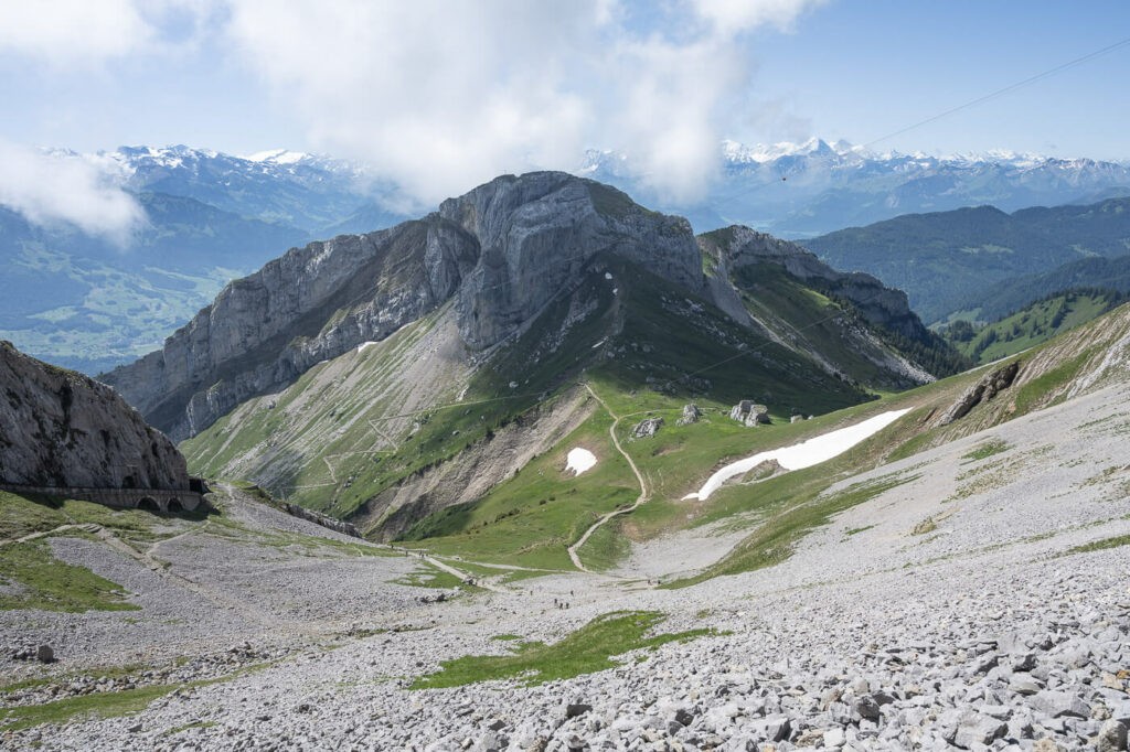 Mount Matthorn viewed from a hike on the trail to Mount Pilatus