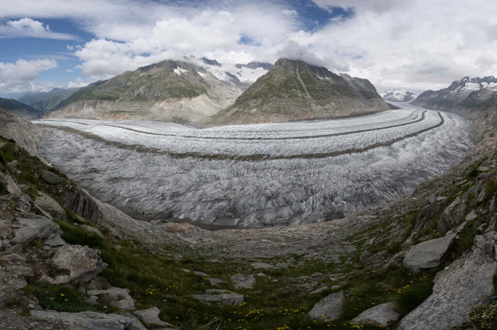 Aletsch glacier panorama