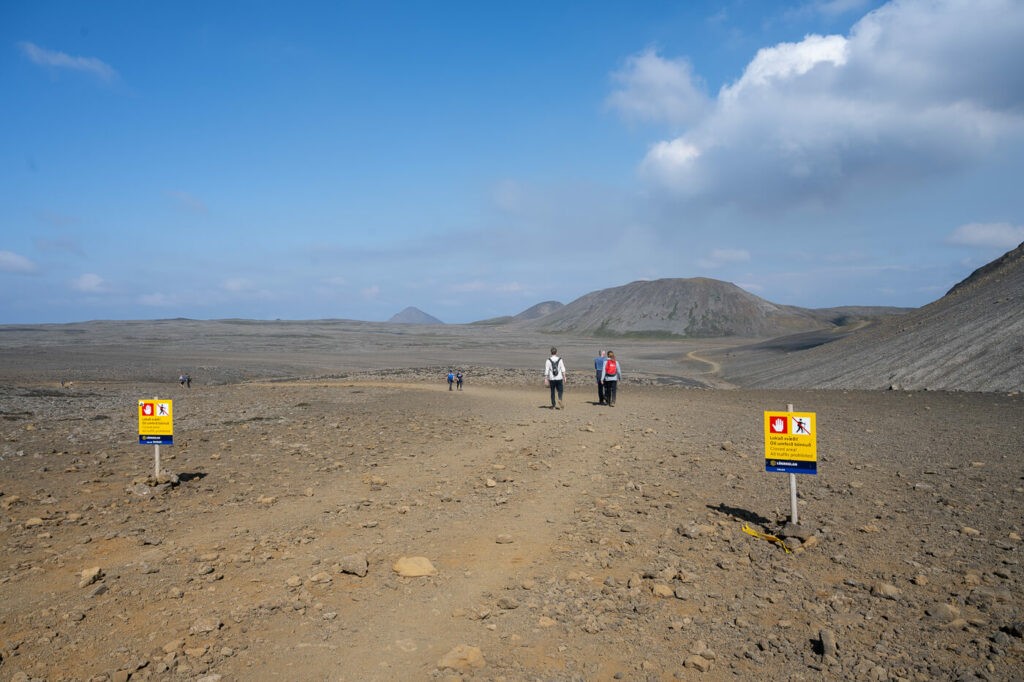 Hazard zone at the n2023 Fagradalsfjall eruption site