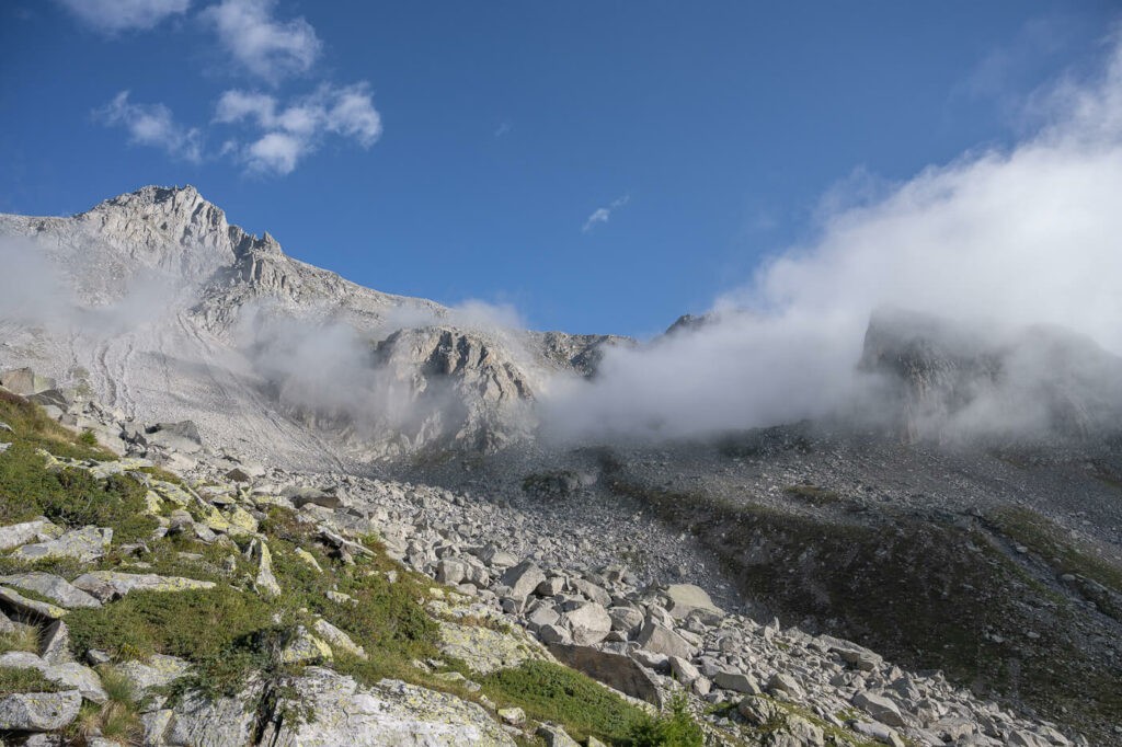 Alpine landscape in Val Bedretto.