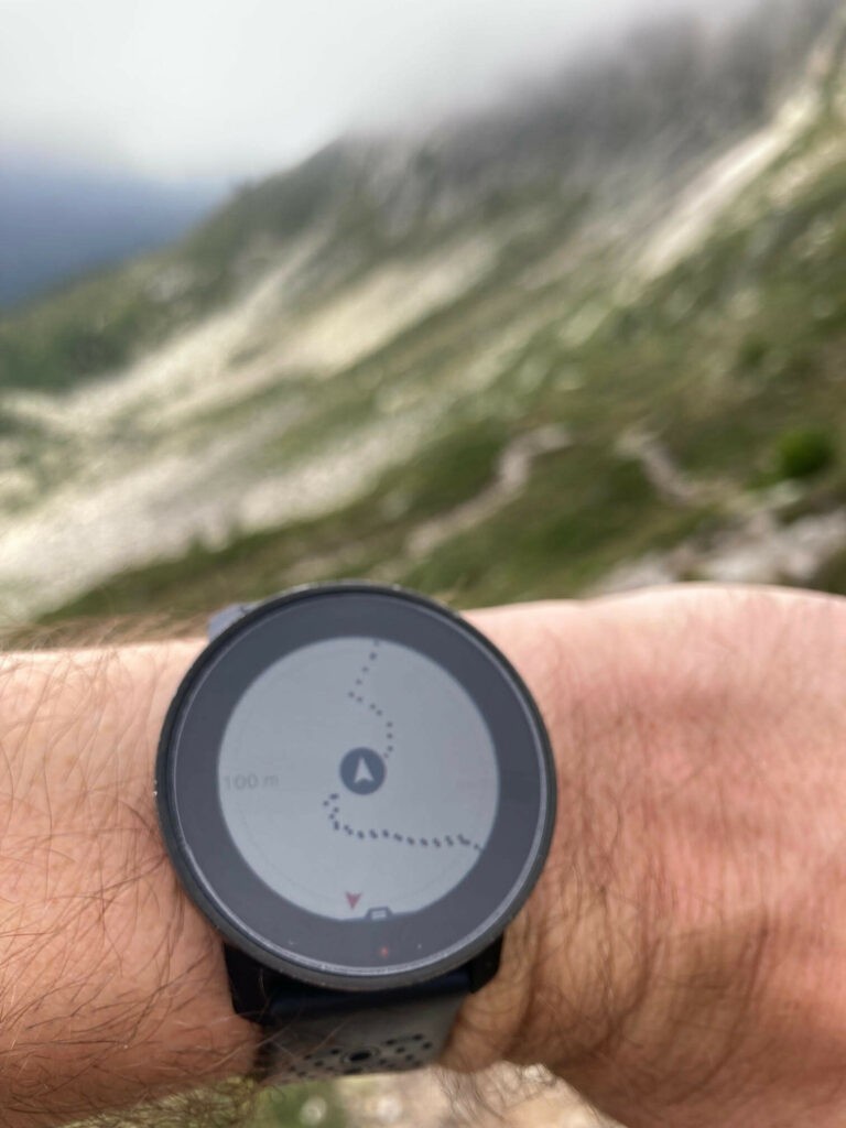 Suunto 9 peak for hiking breadcrumb navigation