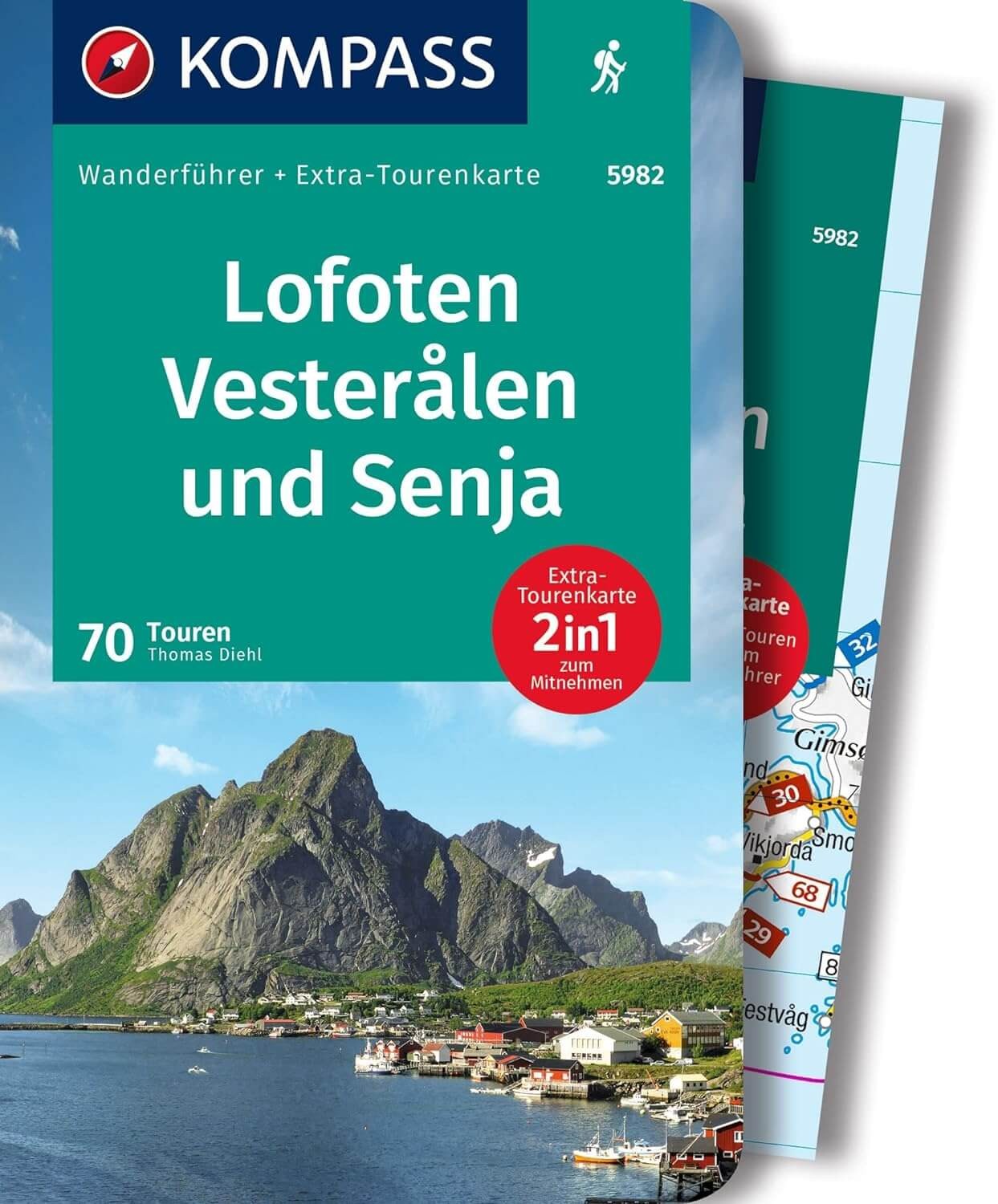 Senja, Lofoten and Vesteralen Hiking Book Norway