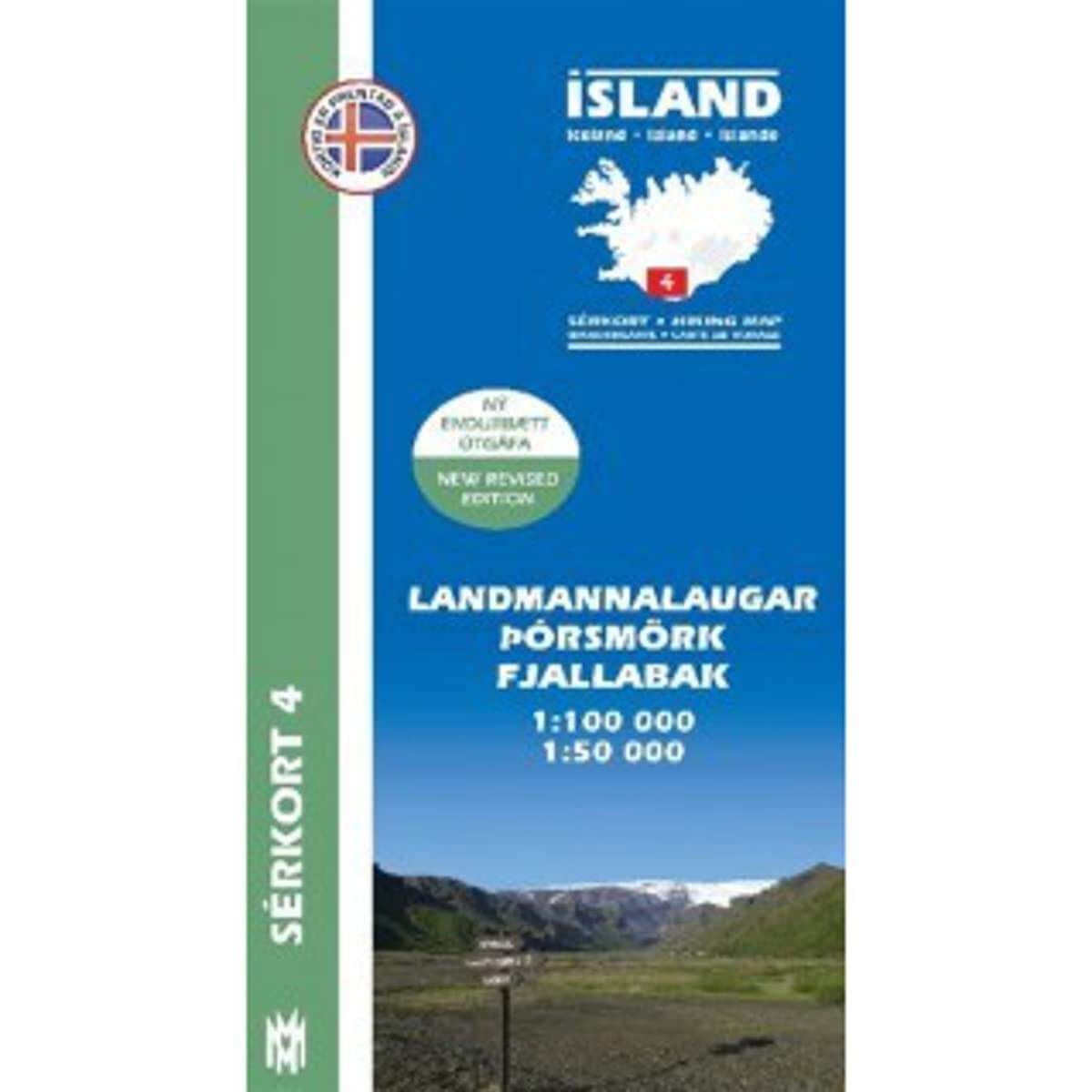 Landmannalaugar Hiking and topo Map
