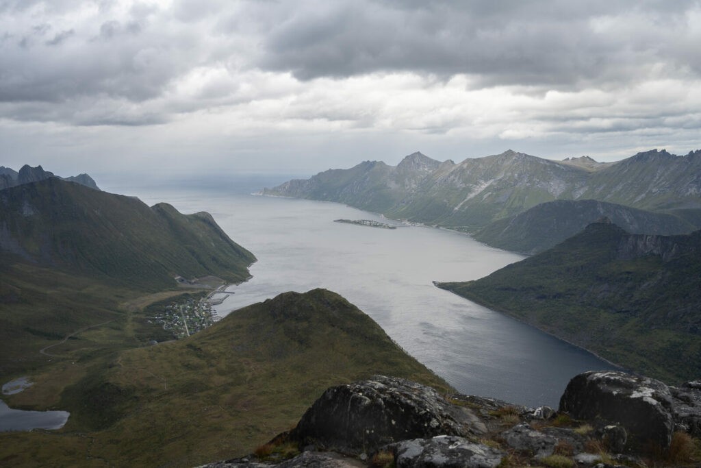 View of a Fjord on the island of Senja