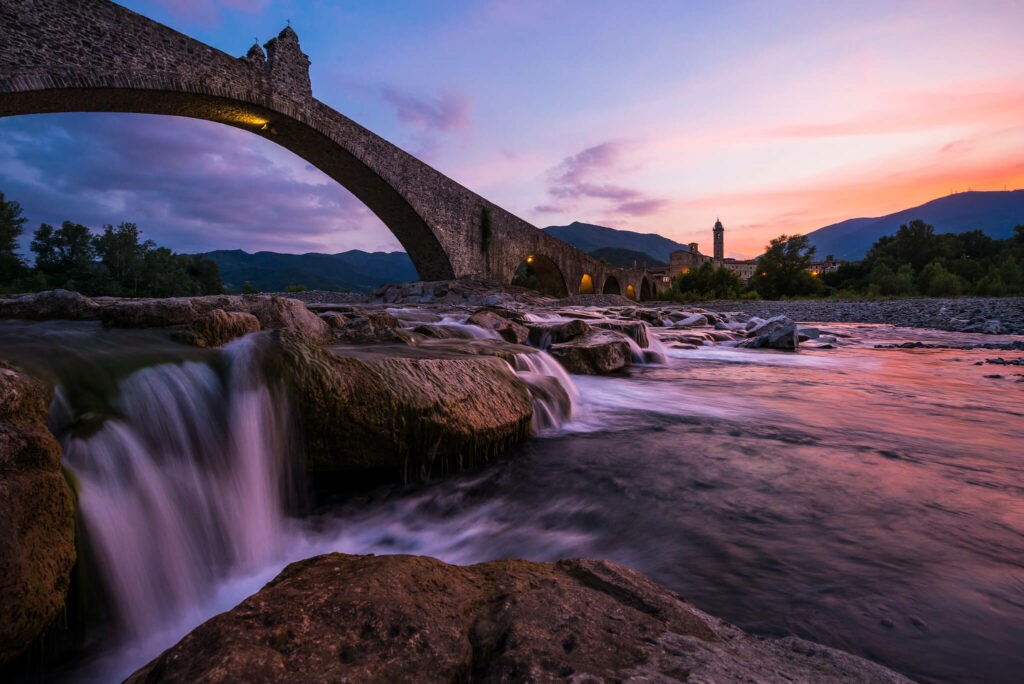 Bobbio, ponte Gobbo a great location ofr landscape photography in italy.