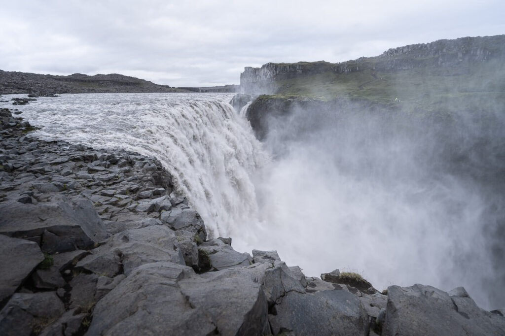 View of Dettifoss on the West side of the river.